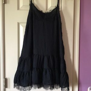 Large black altar’d state slip dress